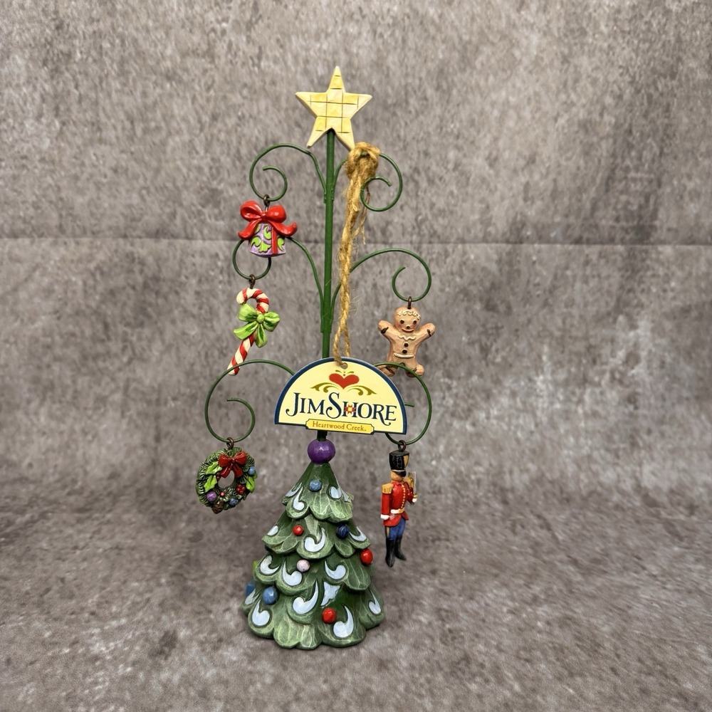 Jim Shore Heartwood Creek 4056588 Tree Of Good Tidings Wire Christmas Tree READ